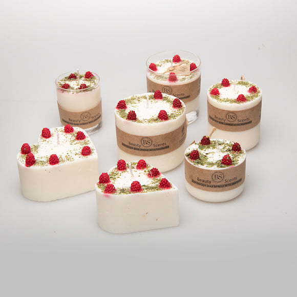 CANDLES WITH RASPBERRY