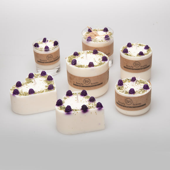 CANDLES WITH BLACKBERRY