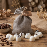 10 Vanilla & Coffee Scented Soy Wax Melts in Linen Bag