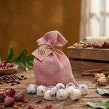10 Lavender Scented Soy Wax Melts in Linen Bag