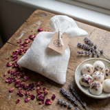 10 Scented Soy Wax Melts in Linen Bag