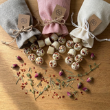 10 Strawberry Scented Soy Wax Melts in Linen Bag