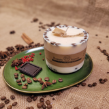 Große duftende Sojakerze mit Kaffeebohnen, 6er-Box