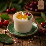 Large Candle With Cherries, box of 6