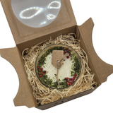 Large Glass Candles With Star Anise & Red Berries box of 6