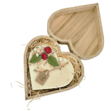 Heart Gift Box Large Heart Candle With Cherries