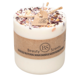 Medium Scented Soy Wax  Candle With Rose Petals box of 6