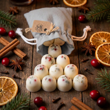 10 Scented Soy Wax Melts in Linen Bag