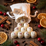 10 Scented Soy Wax Melts in Linen Bag