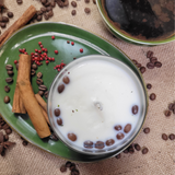 Small Scented Soy Wax Candle With Coffee Beans In Glass Container box of 6