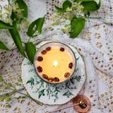 Small Scented Soy Wax Candle With Coffee Beans In Glass Container box of 6