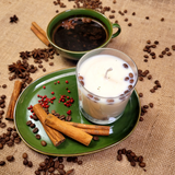 Small Scented Soy Wax Candle With Coffee Beans In Glass Container box of 6