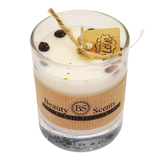 Small Scented Soy Wax Candle With Coffee Beans In Glass Container box of 6