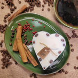 Kleine Sojawachskerze mit Herzduft und Kaffeebohnen, 6er-Box