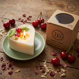 Small Heart Candle With Cherries, box of 6