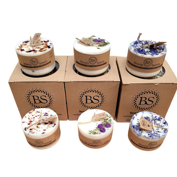 Kleine Kerzen Blumendüfte Probierset