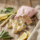 10 Scented Soy Wax Melts in Linen Bag